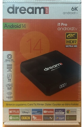 Dreamstar İ1 Pro Androıd Box 2gbram 16gb Hafıza Wifi 6k