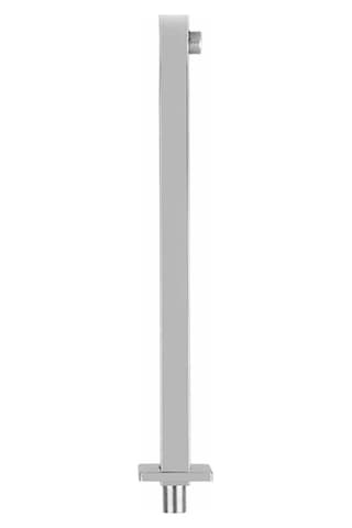 Pazly 16 İnç Paslanmaz Çelik Kare Yağmur Duş Başlığı Uzatma Kolu Duvara Monte Aletsiz Taksim Gümüş