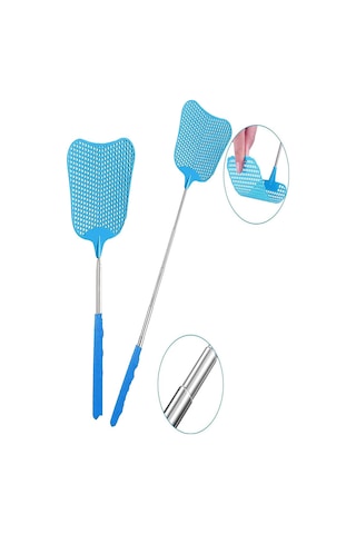 Büro Ev Ofis Yazlık İçin Uzayan Teleskobik Raket Tipi Arı Sinek Avlama Yakalama Aparatı