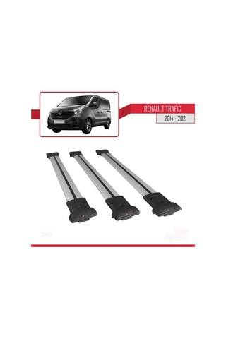 Renault Trafic 2014 Ve Sonrası Fly Model Ara Atkı Tavan Barı Gri