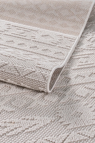 Bonnie Bo1259w Krem Halı Loop Sisal İskandinav Desen Pamuk Taban Tozuyok Salon Mutfak Koridor Halısı