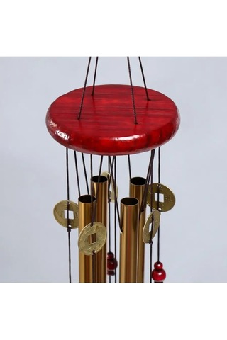 Simalend Rüzgar Mızıkası "madeni Para" 4 Boru 5 Çan 60x8,3 Cm 162548128