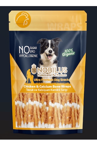 Nobılus Tavuk Ve Kalsiyum Kemikli Sargı Köpek Ödül Maması 80gr