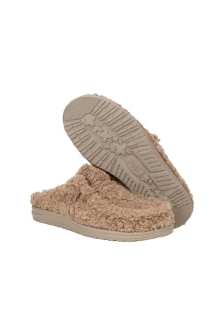 HEY DUDE Wally Slipper Timber Wolf Erkek Terlik-11122 Bej