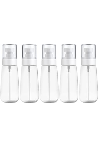 Sones 10 Adet Taşınabilir Yeniden Doldurulabilir Plastik İnce Sis Parfüm Sprey Şişesi Şeffaf Boş Sprey Sprey Şişesi, 100ml Şeffaf