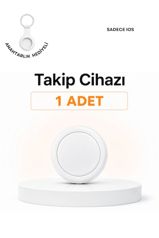 Beylini Tag Takip Cihazı Kablosuz Apple iOS Bul Uyumlu Lisanslı Araç Çocuk Anahtar Takip Sistemi Silikon Anahtarlıklı Akıllı Takip Cihazı Apple iOS Find My Uyumlu Tekli Paket