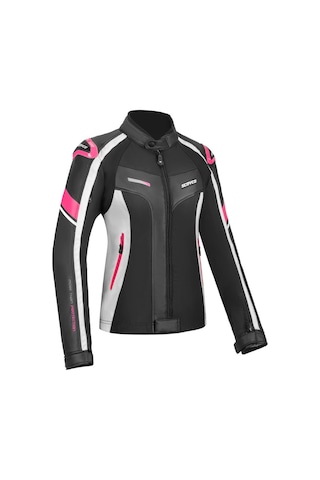 Scoyco JK152W Kadın Motosiklet Montu-62418-Siyah - Pembe