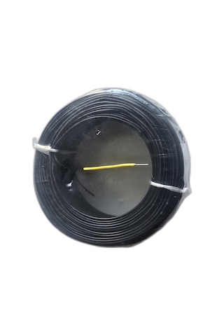 Tek Damarlı Kalaylı Tam Bakır Zil Teli Ve Montaj Teli 0.50 Mm 100 Metre - Siyah