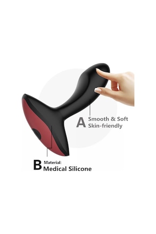 Carmine Magic Motion Solstice Akıllı Telefon Uyumlu Anal Vibratör Siyah