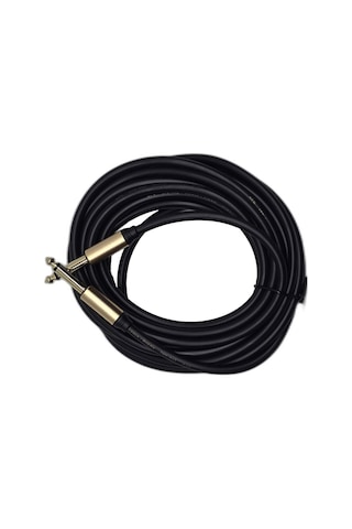5 Metre 6.35 Mm To 6.35 Mm Ses Kablosu - Çivi Jak Enstrüman Ve Amfi Bağlantı Kablosu - Stereo Jak