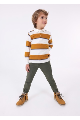 Erkek Çocuk Uzun Kol Tişört-kahverengi Kahverengi