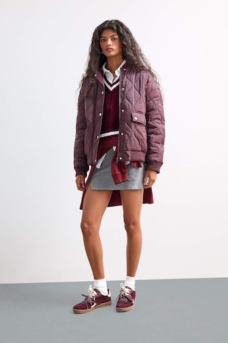 Defacto Su Geçirmez Regular Fit Çıtçıtlı Fermuarlı Kapitoneli Mont F2814ax25wnbr444 Bordo