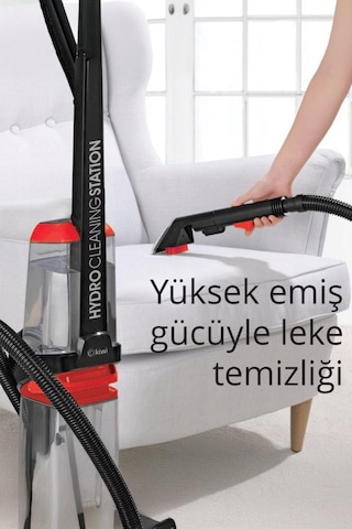 Kiwi Kcc-4371 Pro Koltuk Temizleme Başlıklı Dikey Süpürge Halı Ve Koltuk Yıkama Leke Çıkartma Makinesi Kırmızı