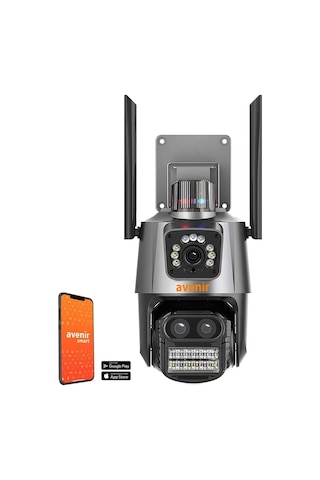 Avenir Av-m21 Smart Güvenlik Kamerası 3mp 2 Kameralı 8x Zoom Onvi