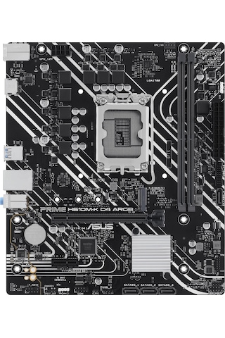 Asus Prıme H610m-k D4 Argb Intel H610 Lga1700 Ddr4 3200 Hdmı M2 Usb3.2 Aura Rgb Matx