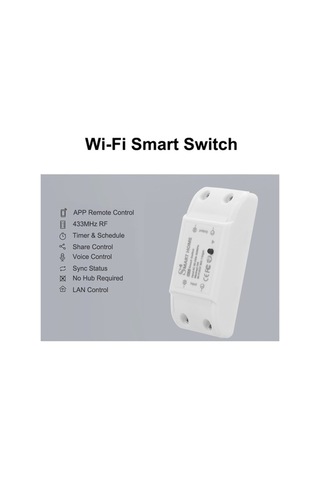 Dancemonkey Tuya Wifi Anahtarı Rf 433mhz 10a/2200w Akıllı Ev Otomasyonu, Alexa & Google Home Desteği