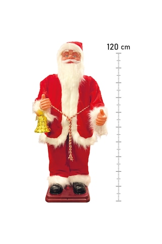 Waldern Yılbaşı 130cm Hareketli Noel Baba Şarkı Söyler