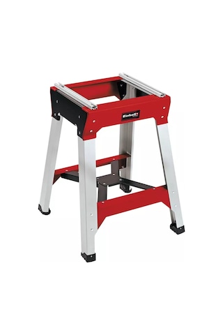 Einhell Gönye Testere Standı E-Stand 4310620, sağlam destek: X-destek, yüksekliği ayarlanabilir destek ayağı, çelik yapı