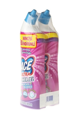 Ace Ferahlık Etkisi Ultra Power Jel Yoğun Çamaşır Suyu & Yağ Çözücü 2 x 750 ML