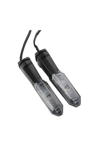 Pazly 2 Adet Motosiklet Led Dönüş Sinyali - Yüksek Parlaklık Lmk00133tr Şeffaf