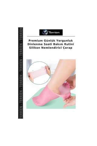 Premium Günlük Yorgunluk Dinlenme Saati Bakım Rutini Silikon Nemlendirici Çorap