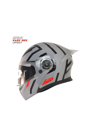 Free M 965 Upset Çene Açılır Kask Nardo Gri - Siyah