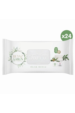 Baby Turco Beyaz Sabun Kokulu Islak Havlu 24 x 90'lı 2160 Yaprak