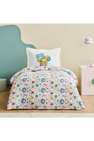 Karaca Home Looney Tunes Summer Vibes Tek Kişilik Pike Takımı Beyaz