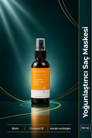 Louvess Biotin Keratin Kolajen ve Hindistan Cevizi Yağı İçerikli Yoğun Saç Bakım Maskesi 150 ML