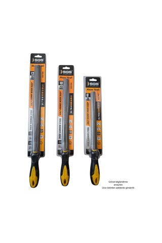 Sgs Saplı Ahşap Törpü Yarım Yuvarlak 12" 300 Mm.