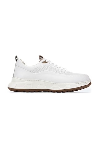 Tamer Tanca Erkek Hakiki Deri Beyaz Sneakers & Spor Ayakkabı 298 3491-2591 Erk Ayk Y26 Krk Beyaz Hvn Bsk