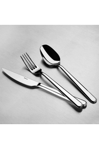 Hisar Optima Porto 30 Parça 6 Kişilik Çatal Kaşık Bıçak Takımı Inox
