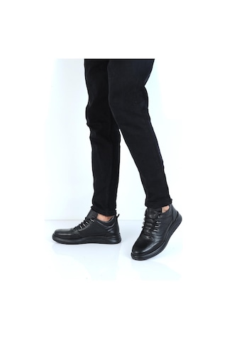 Dropland 8624 Siyah Milano %100 Deri Erkek Bot 001