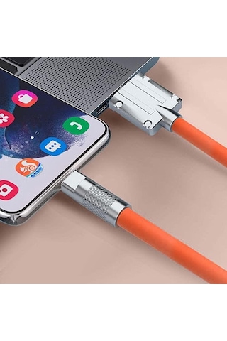 Başkenttekno 120w Watt 6 A Süper Hızlı Şarj Data Kablosu 1 Metre Lightning
