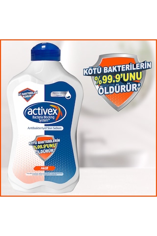 Activex Aktif Antibakteriyel Sıvı Sabun 2 x 1500 ML + 500 ML