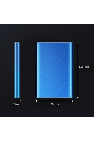 Leezsing 2.5 İnç Metal Taşınabilir Disk Usb3.0 80gb: Hızlı Veri Transferi, Hafif Ve Taşınabilir - Kırmızı