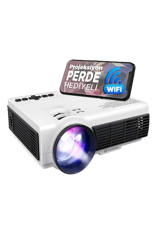 Vankyo Leisure 410 5G WiFi 1080P Destekli 240" Dahili Hoparlör PS5/PS4/XBOX/HDMI Projeksiyon Cihazı
