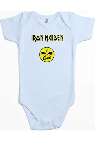 Zepplin Giyim Iron Maiden Face Ekru Bebek Body Zıbın