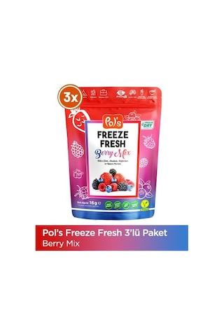 Pol's Freeze Fresh Berry Mix 16 G X 3 Adet 15 G