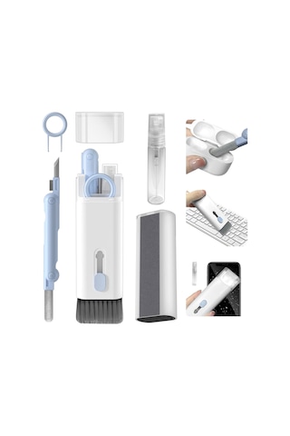 Yuwakayı 7'si 1 Arada Elektronik Temizleyici Kiti, Fırçalı Klavye Temizleyici Kiti, Apple AirPods Uyumlu Pro İçin 3'ü 1 Arada Temizleme Kalemi, Kulaklık, Klavye, Dizüstü Bilgisayar, Telefon, Pc Monitörü İçin Çok