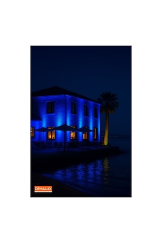 20cm 6w Led Wallwasher Mavi Dış Cephe, Minare, Bahçe Aydınlatma Iç-dış Kullanım Ip65