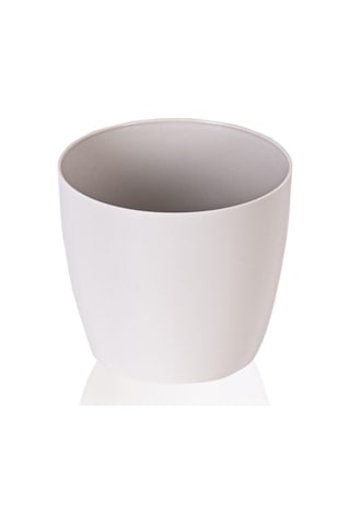 Yakut Saksı No.4 7,4 Litre Parlak Kirli Beyaz Saksı