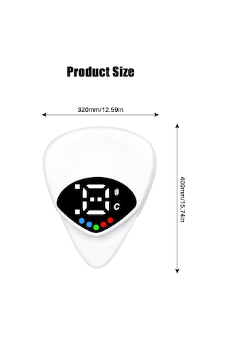 2'si 1 Arada Gitar Plektreni & Akort Cihazı Taşınabilir