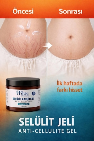 Blue Skin Care Selülit Kremi Jel 250 ML