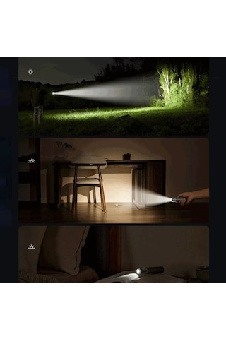 Didadodo Mijia Çok İşlevli Taşınabilir El Feneri Mjsdt002qw, Küçük Ve Güçlü Siyah