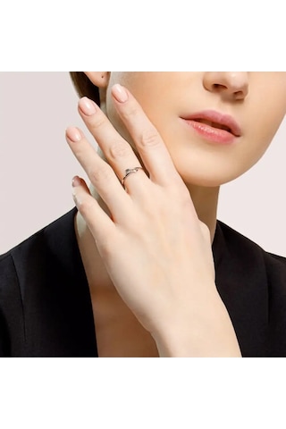 Sokolov 925 Ayar Gümüş Mücevher Klasik Yüzük 13896773 Gri