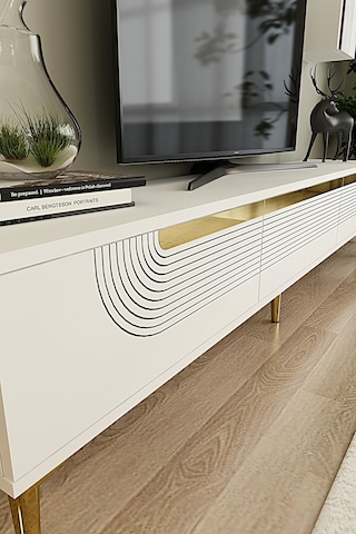 Tvr1803bg - Meyra Tvr180 Ünitesi Takım Beyaz-gold 180cm Beyaz-gold