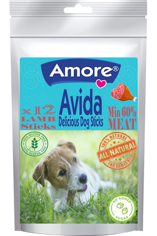 Avida 12li Tahılsız Kuzulu Sticks,koyu-renk Tüy Köpek Şampuanı