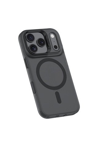 Apple Uyumlu iPhone 17 Pro Kılıf M-safe Şarj Özellikli Benks Lucid Armor Kapak Siyah
