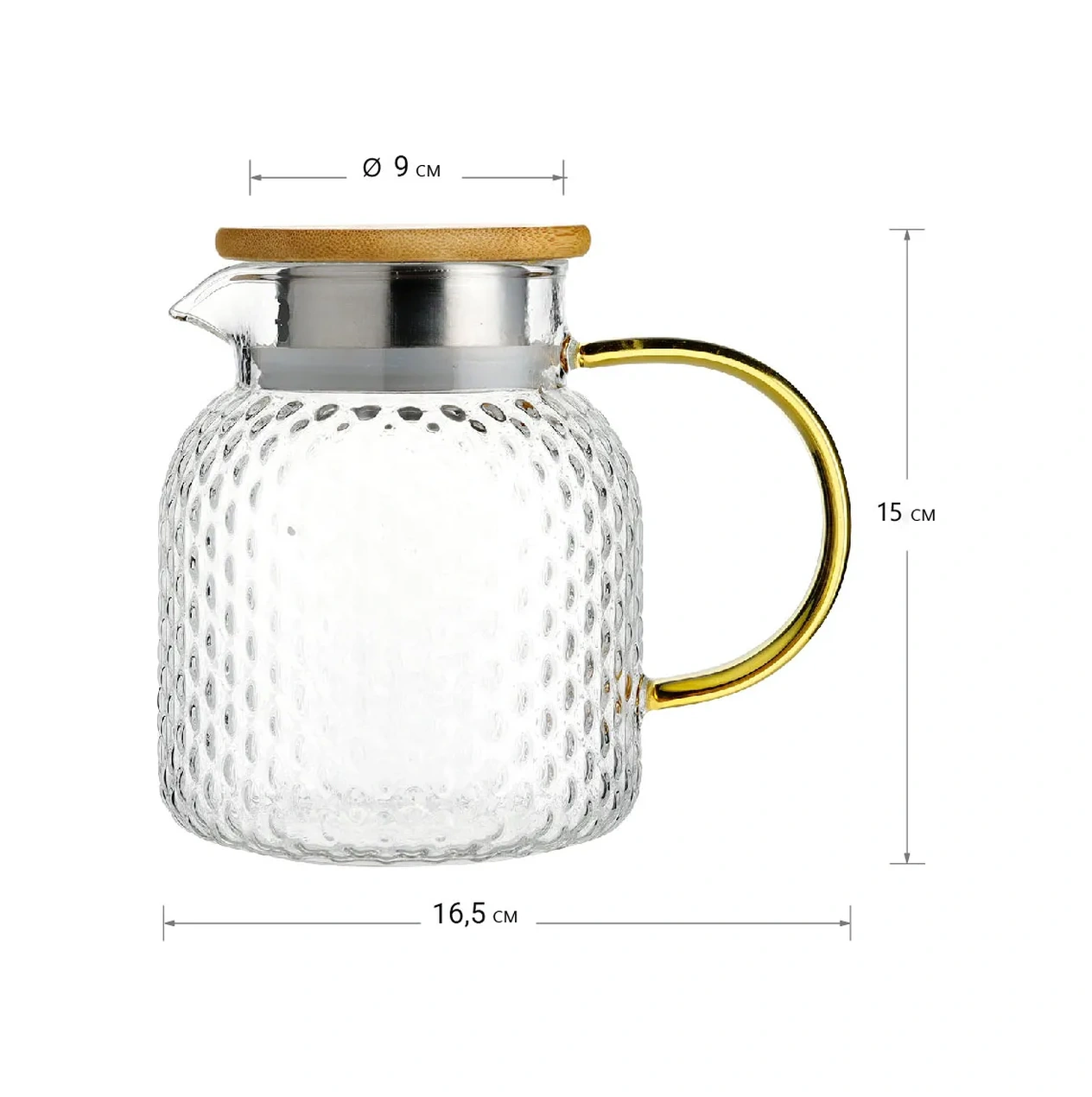 Allbest Cam Sürahi Sudan, 900 Ml 331656057